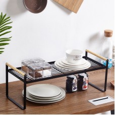 Double-layer Wrought Iron Kitchen Shelf